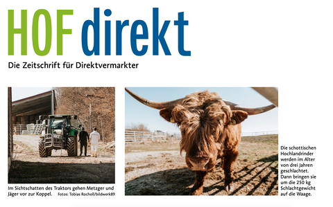 Artikel im Magazin "HOF direkt"